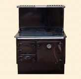 Stanley 8 in Black Enamel with Optional Plate Rack