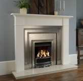 Belgravia front with polished insert and Brompton Mantel