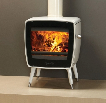 Dovre Vintage 35 Wood Burner in White Enamel