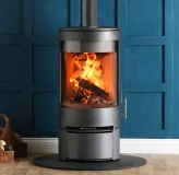 Purevision PVR Cylinder Stove with Logstore with Door